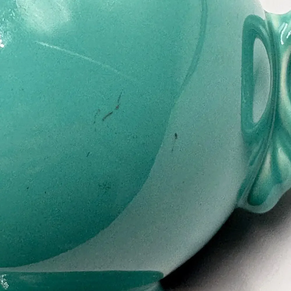 Fiesta 44 oz Ceramic Teapot Teal Green Ring Handle Fiestaware - No Lid